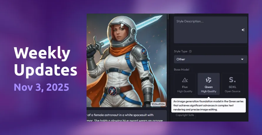 Hailuo 2.3 video, Qwen custom training, and Meshy 6 for 3D