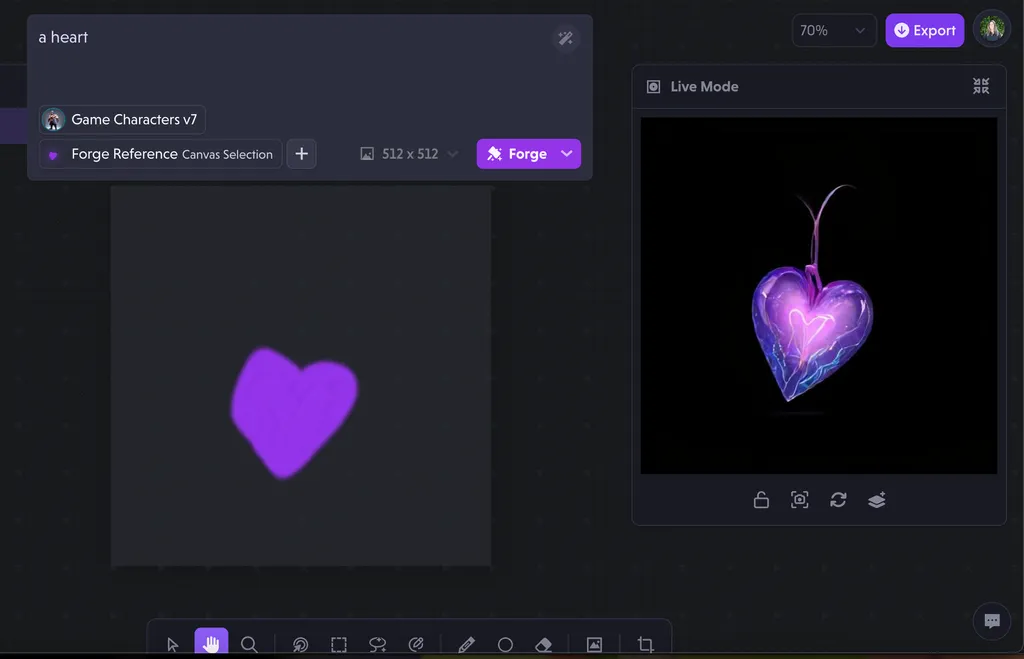 Live mode support on Canvas and workspace updates