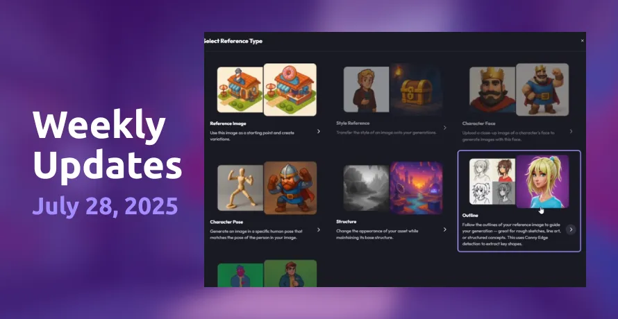 Outline references and Topaz upscaling
