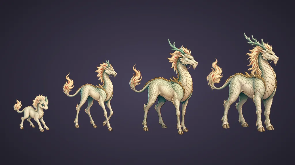 Creature Families Grown from One Adult Design