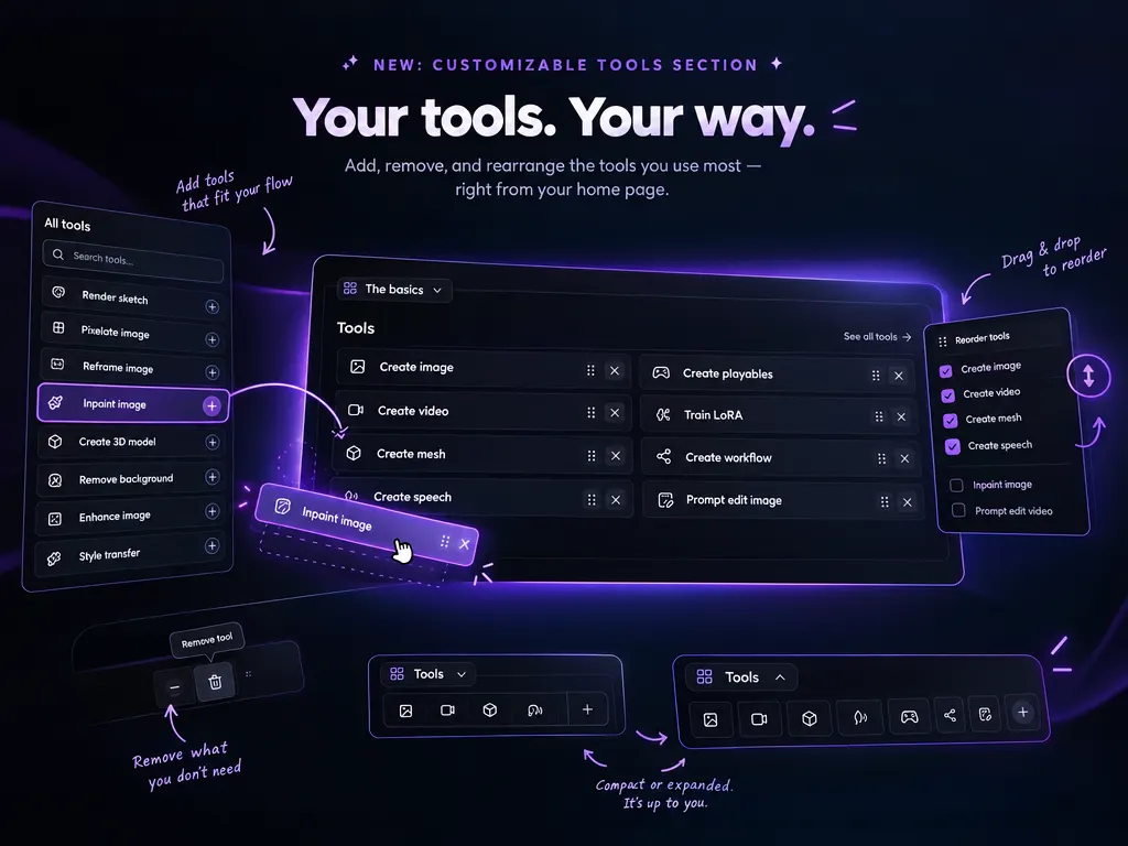 Tools for everyone, fewer failed runs, and worlds you can walk