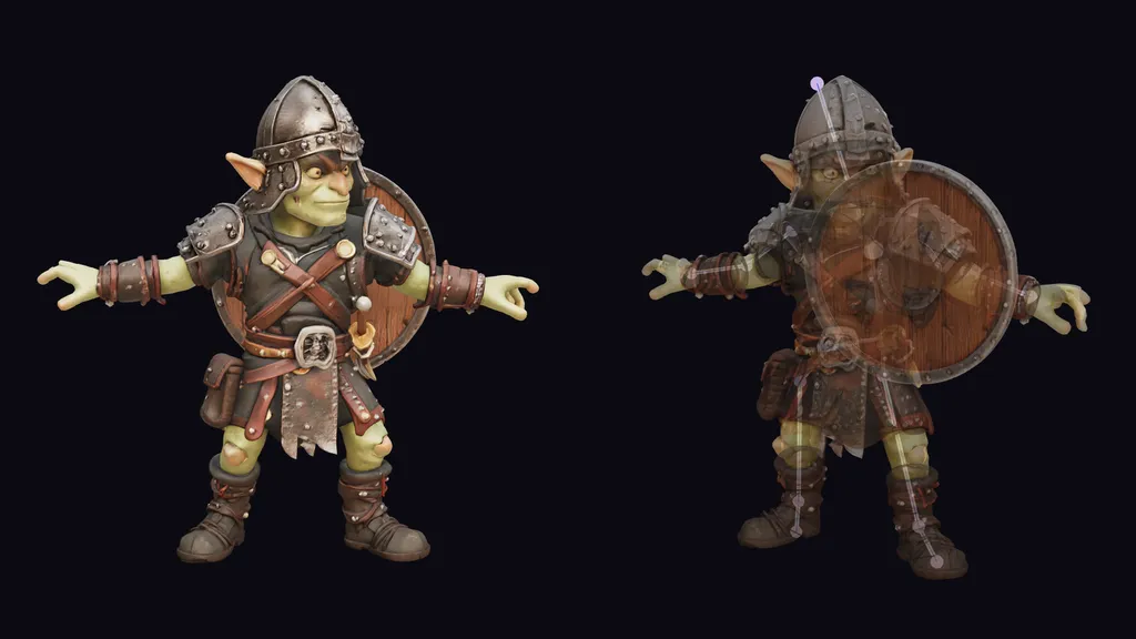 3D Characters Rigged to Their Own Body Plan
